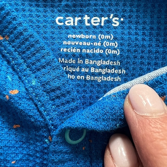 Carters -  Baby Dinosaur Snap-Up Thermal‎ Sleep & Play Pajamas - Picture 5 of 8